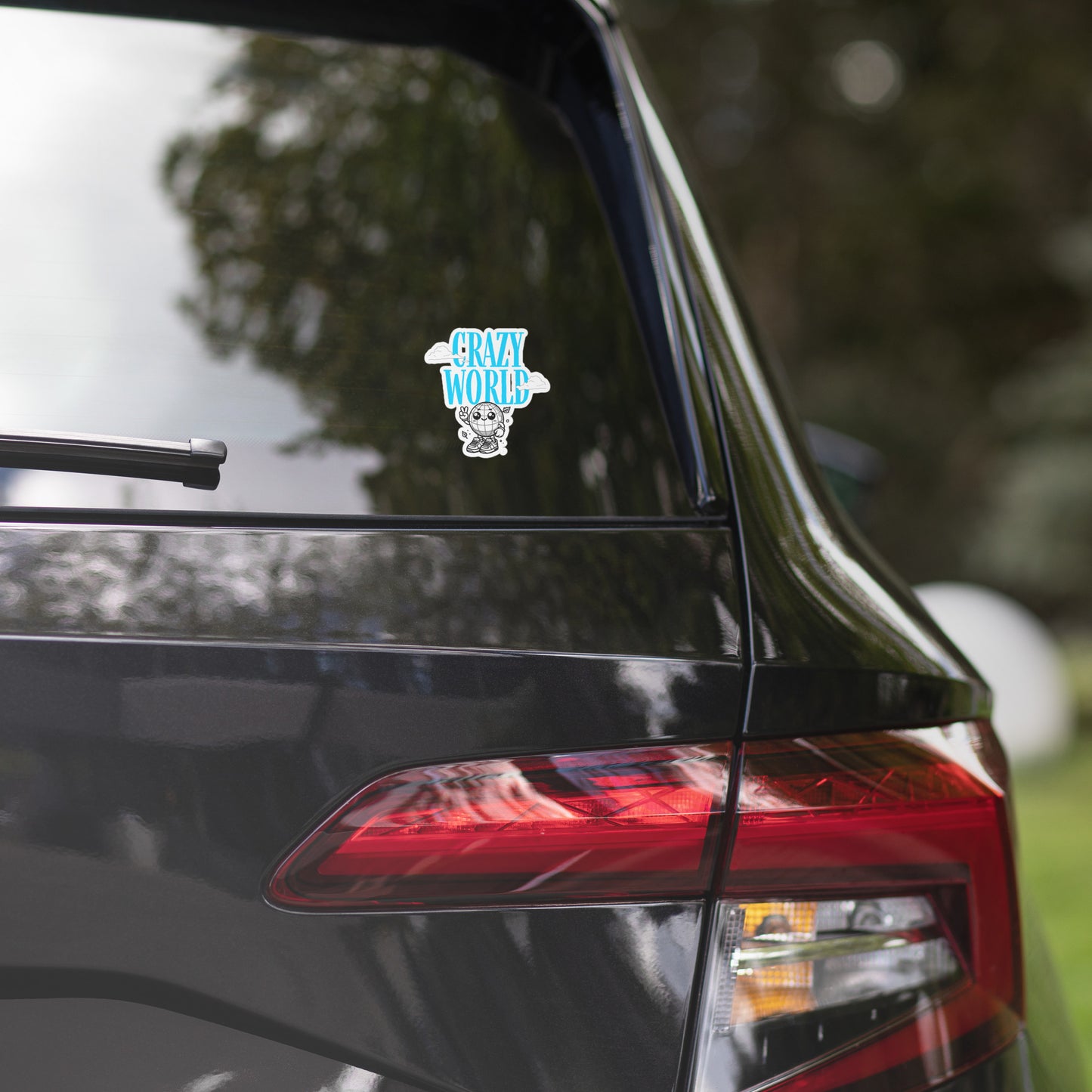 Crazy World Sticker