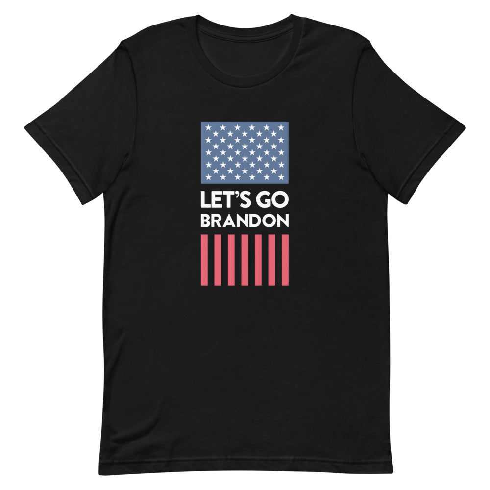Let's Go Brandon USA Flag T-Shirt (Black) – The Rubin Report Store