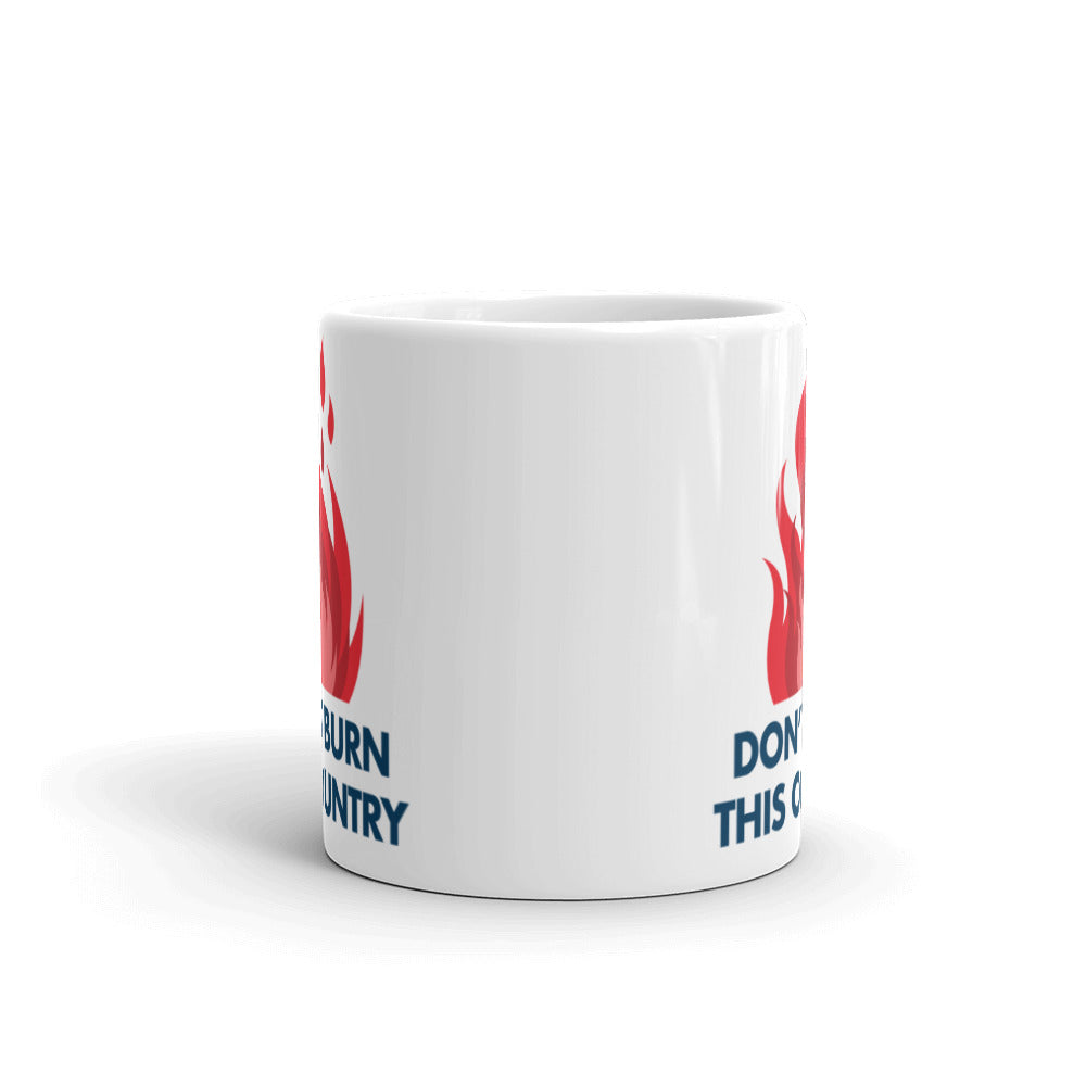 White glossy mug