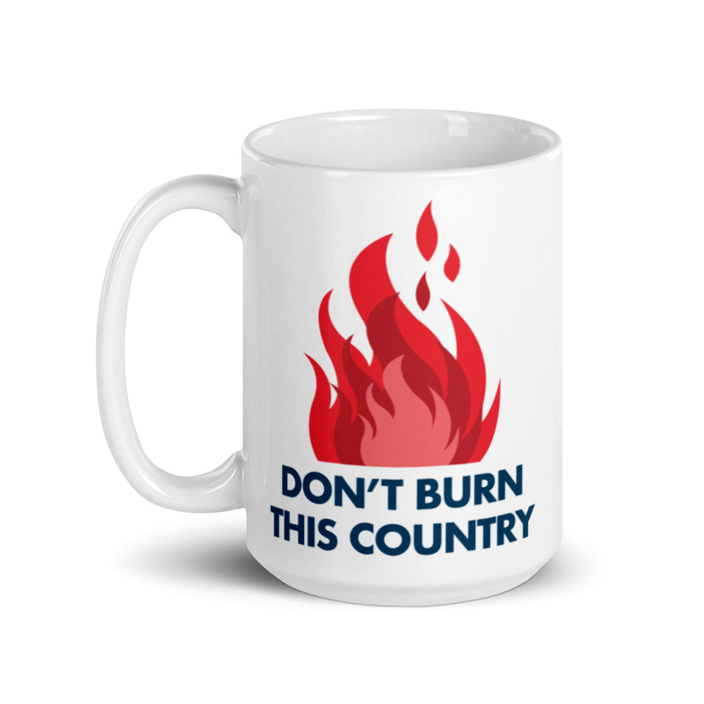 White glossy mug