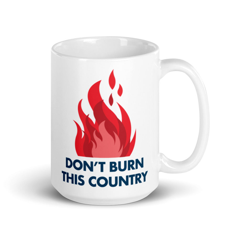 White glossy mug
