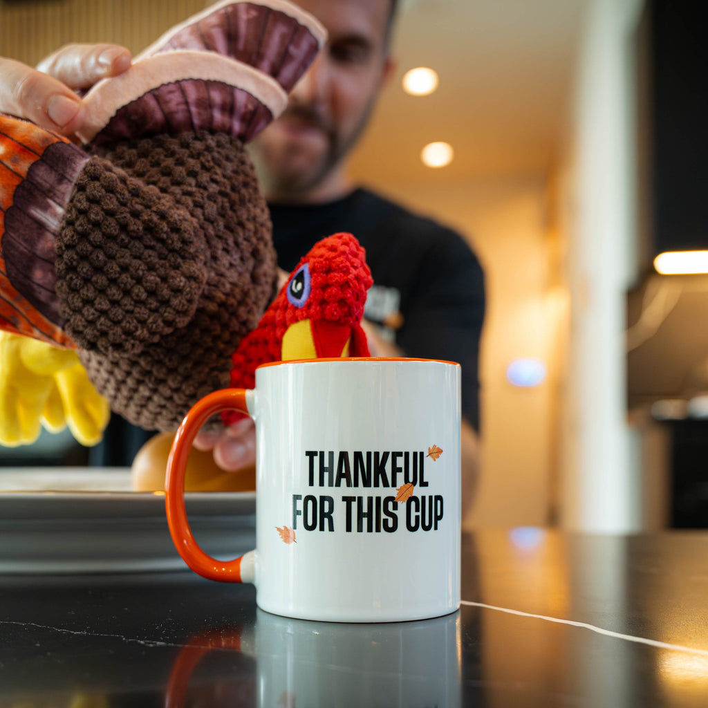“Thankful for This Cup” Coffee Mug