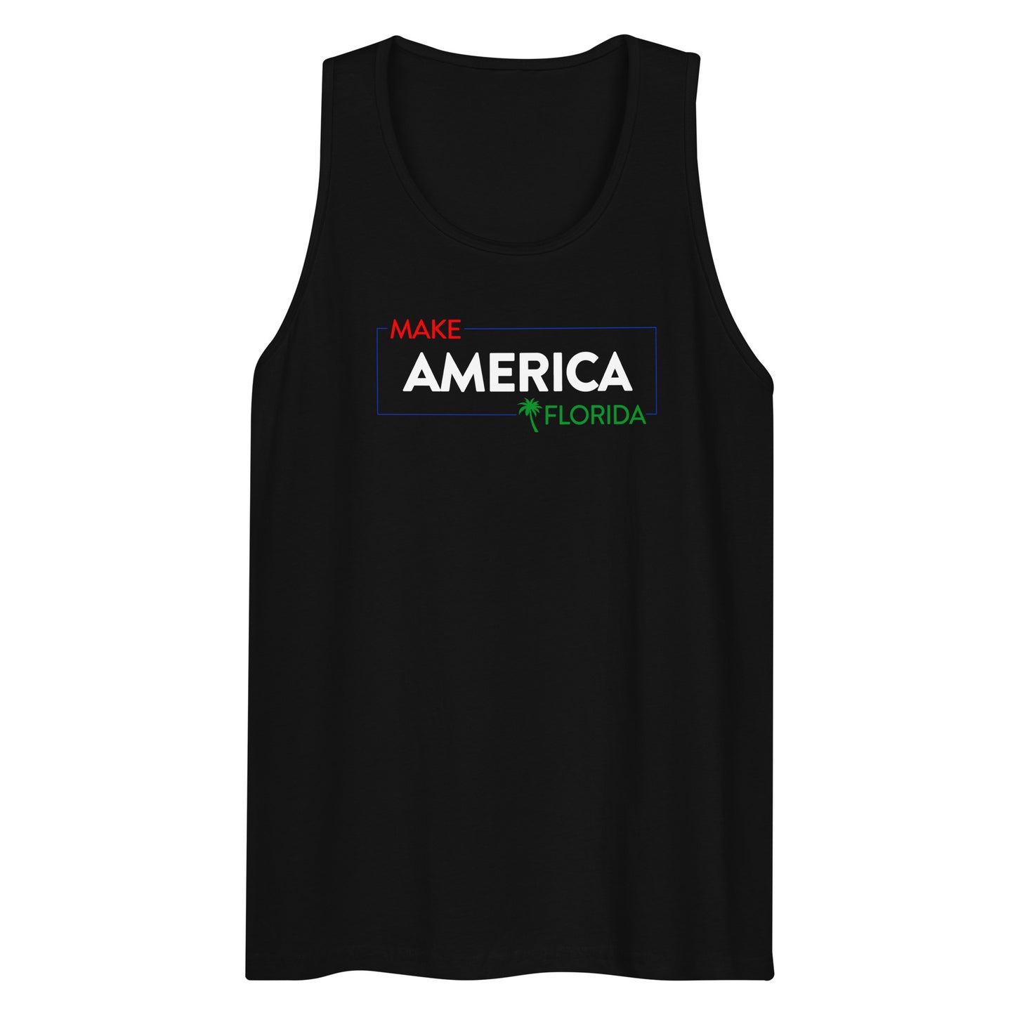 Men's 'Make America Florida' Premium Tank Top (Red/White/Green Text)