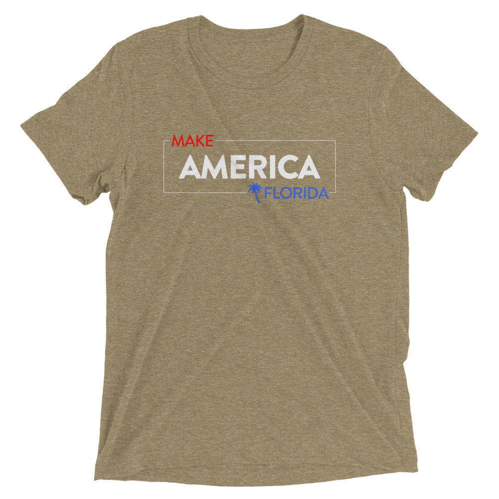 Make America Florida T-Shirt (Red/White/Blue Text)